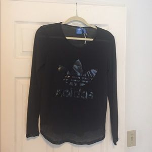 Black Adidas mesh top